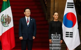 Sheinbaum y el presidente de Corea se reúnen en Palacio Nacional para dialogar sobre comercio, cultura y educación 