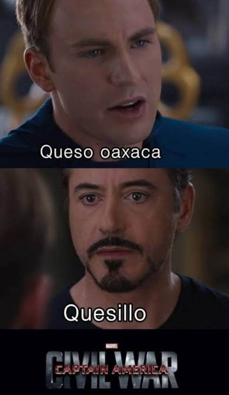 Meme sobre el queso oaxaca. Foto: Tomada de redes sociales