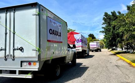 Envía Gobierno de Oaxaca 132 toneladas de alimentos a damnificados por Otis en Guerrero