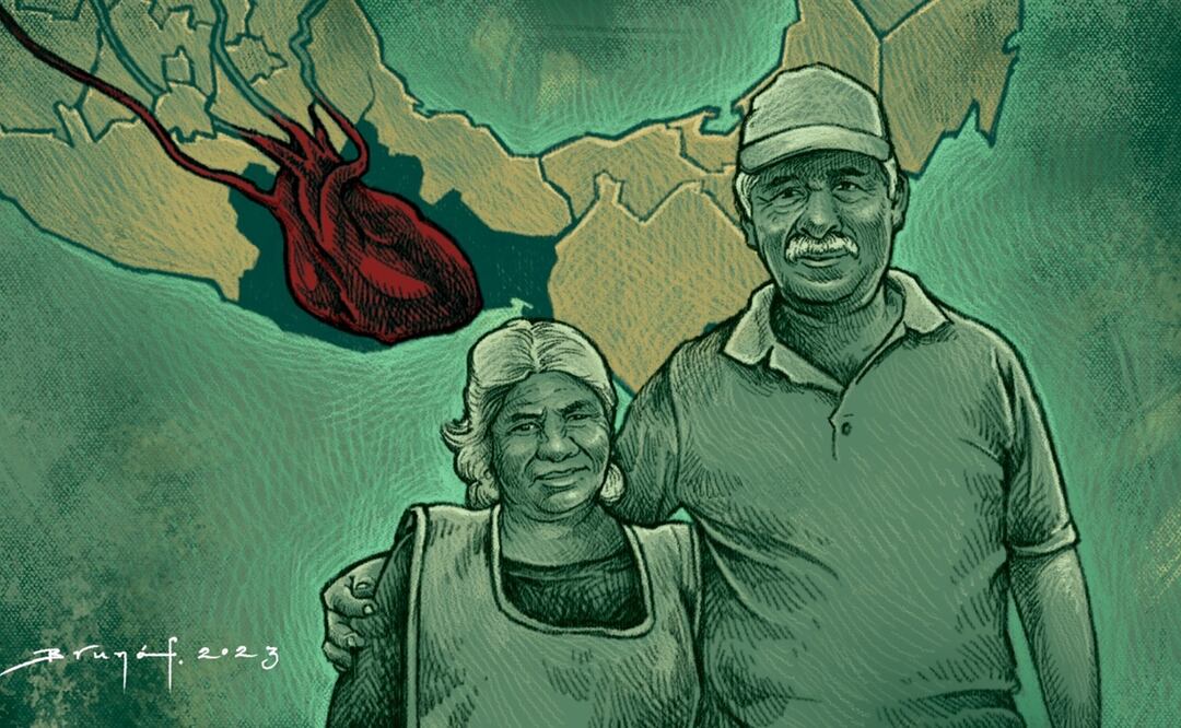 Bordes fronterizos: Elegía mixteca, historia de una mujer migrante de Oaxaca que se repite. Ilustración: Brunof