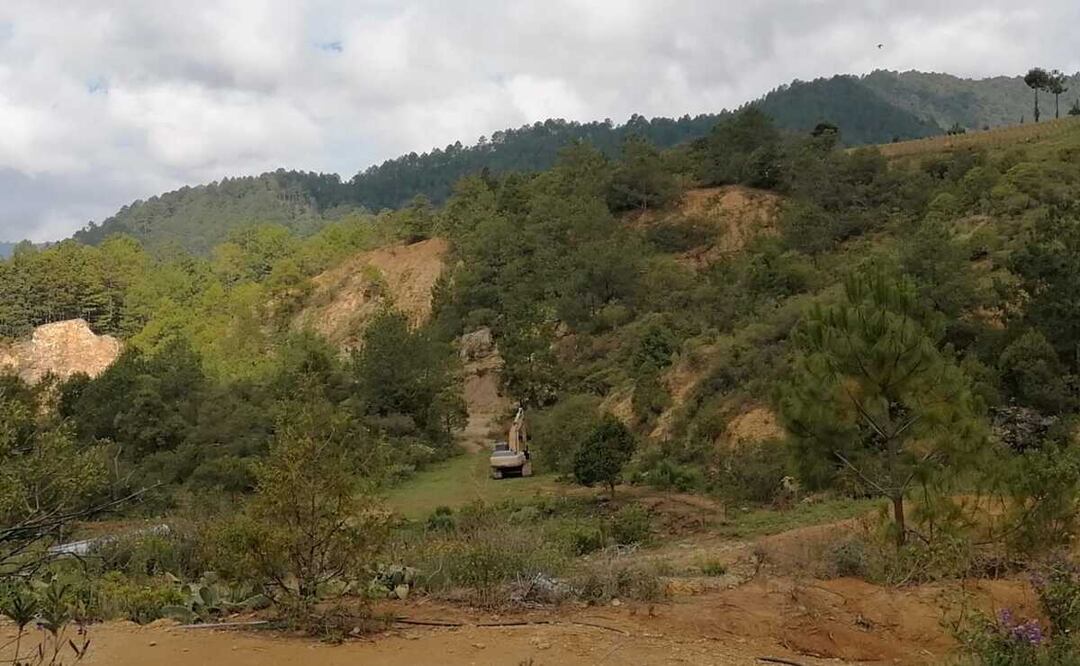 Denuncian pobladores nuevo ingreso y saqueo ilegal en mina Los Tejocotes, en la Mixteca de Oaxaca. Foto: Especial