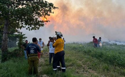 Cinco incendios activos consumen cañales en municipios de la Cuenca de Oaxaca