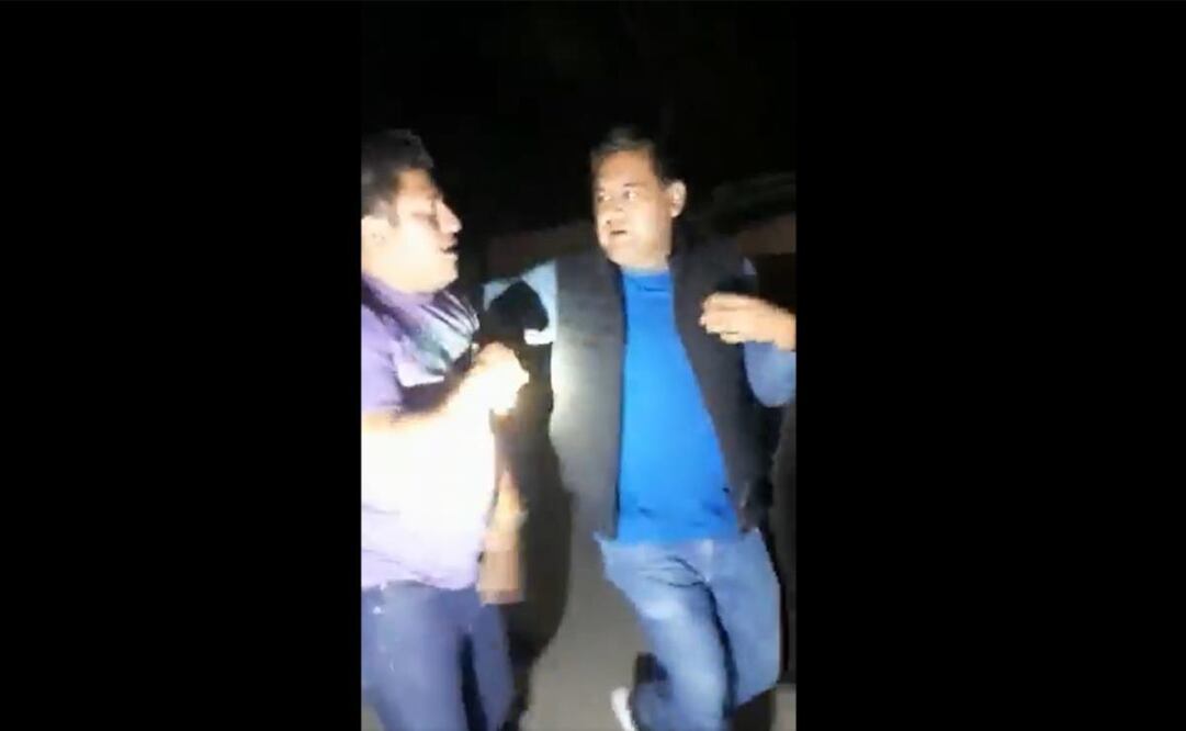Edil de Mitla, Oaxaca, ingresa a hospital con contusiones y fractura del tabique nasal. Foto: Captura de video
