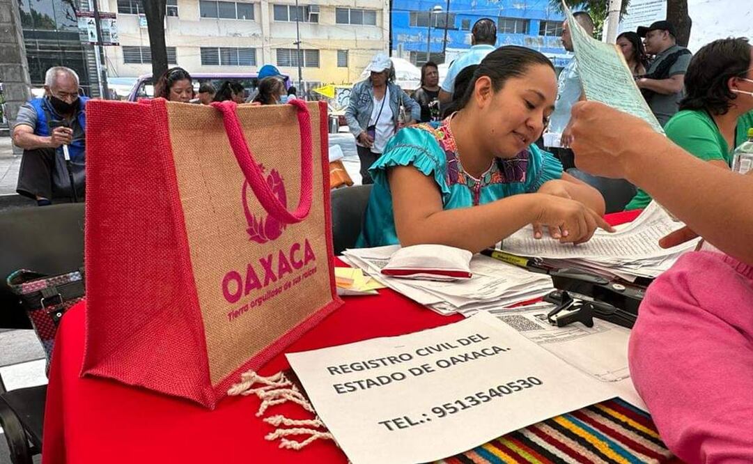 Estrena Oaxaca Módulo del Registro Civil permanente en la Ciudad de México. Fotos: Especiales