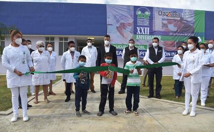 Con inversión de casi 20 mdp, inaugura Murat área de infectología en Hospital de la Niñez Oaxaqueña