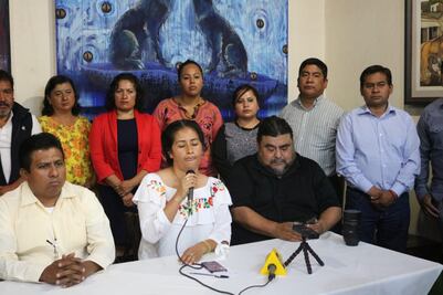 Diputados de Morena anuncian proceso de juicio político contra magistrados del TEEO