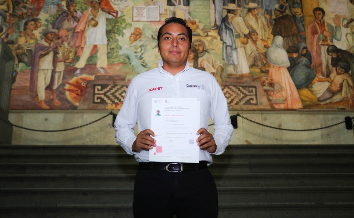 Otorgan galardón nacional a Oaxaca por impulso a certificación laboral; entidad está en el top 5 del país