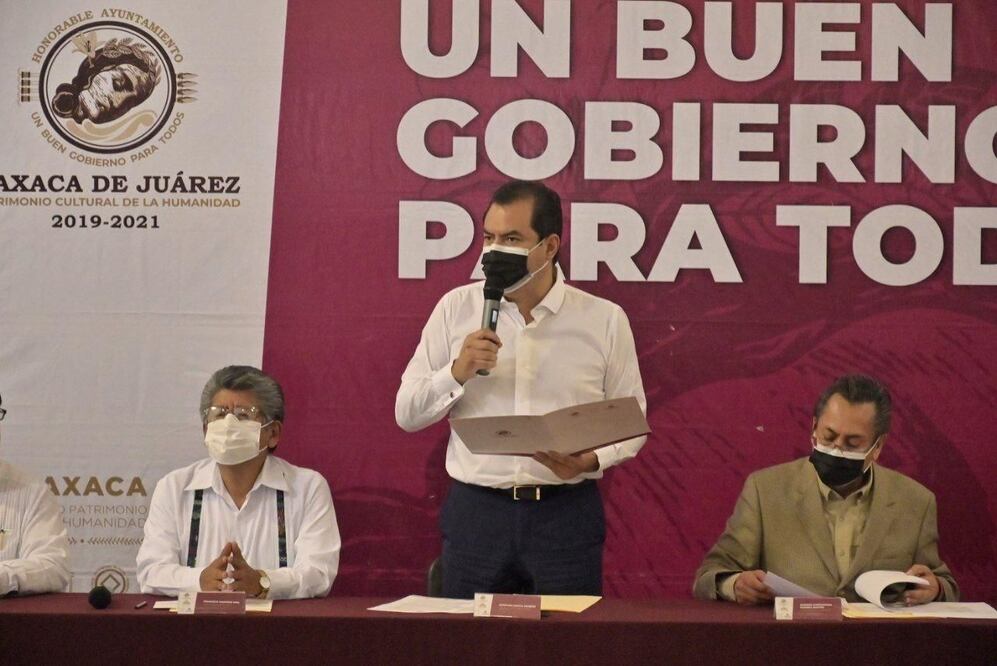 Ayuntamiento de Oaxaca de Juárez y autoridades electas conforman comisión de Entrega-Recepción. Fotos: Ayuntamiento de Oaxaca