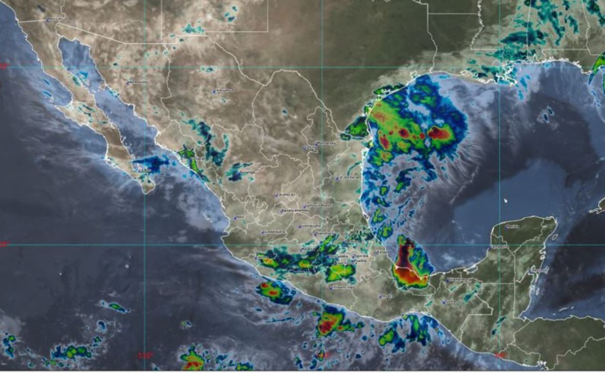 Onda tropical 8 dejará fuertes lluvias en 4 regiones de Oaxaca; advierten deslizamientos de laderas