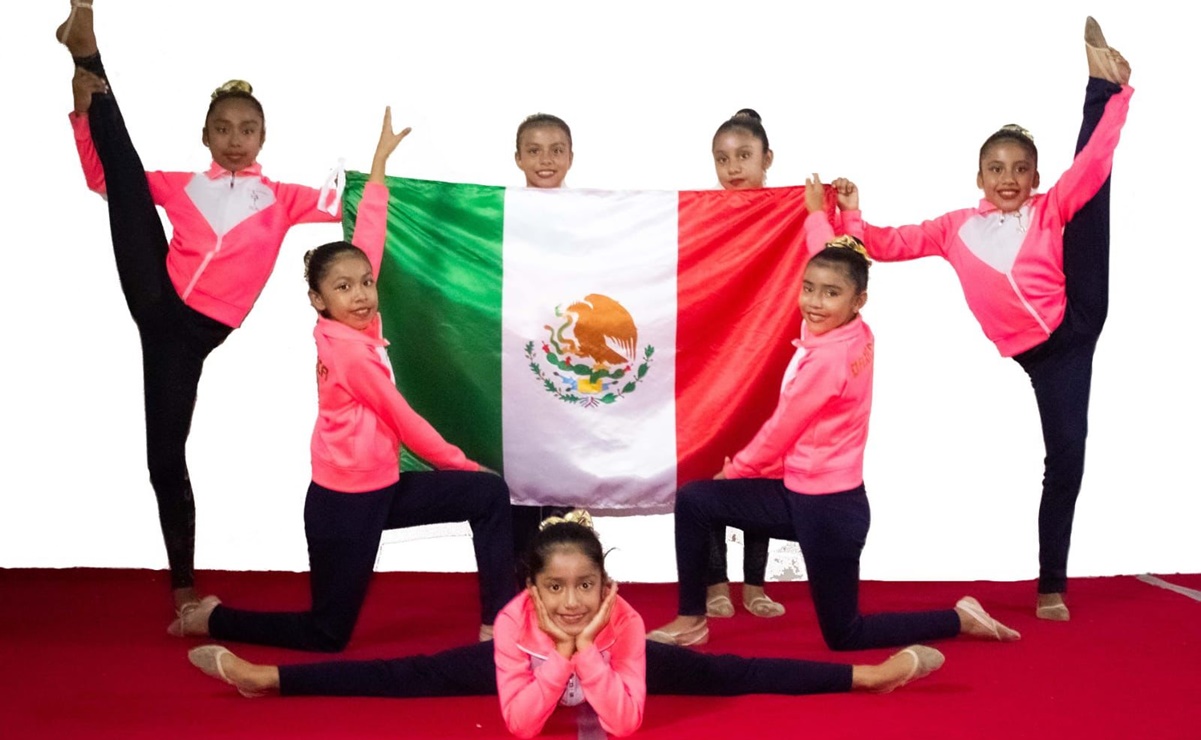 Pequeñas gimnastas de Oaxaca persiguen su sueño; buscan ayuda para competir en Canadá. Fotos: Especiales
