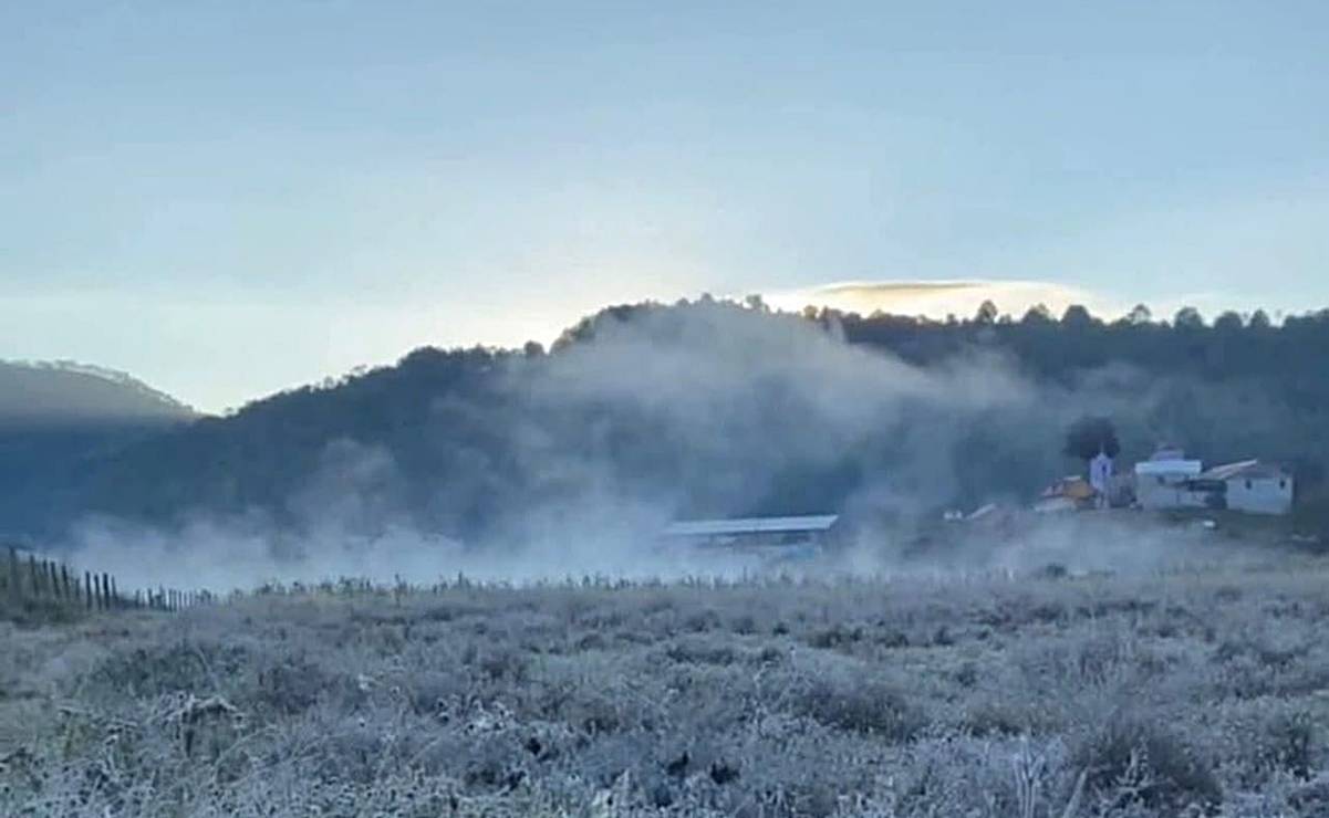 Bajas temperaturas pegan a la Mixteca; reportan hasta - 1°C; 86 municipios están en alto riesgo