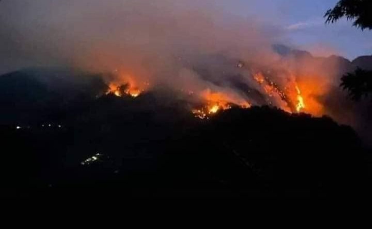 “Llevamos 10 días respirando humo”, claman comunidades mazatecas de Oaxaca ante incendio forestal