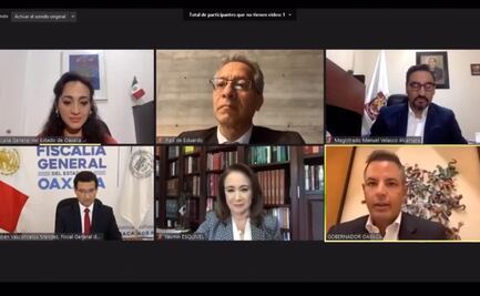 Encabeza Murat videoconferencia sobre retos de la impartición de justicia en medio de la pandemia