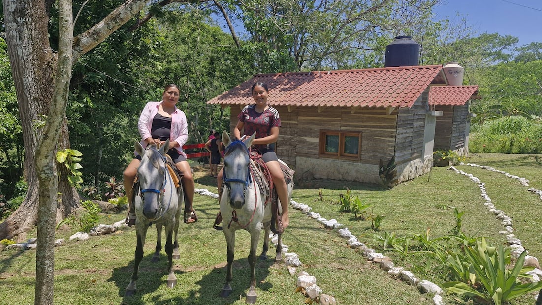 El Paraje Los Puentes, en el río Modelo ofrece servicios de hospedaje en cabañas y paseos a caballo. Foto:FB@Río Modelo sitio los puentes
