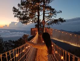Cómo llegar al puente iluminado de la sierra sur de Oaxaca