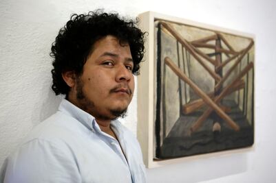 José Ángel, el artista juchiteco que plasma su versión del 7S
