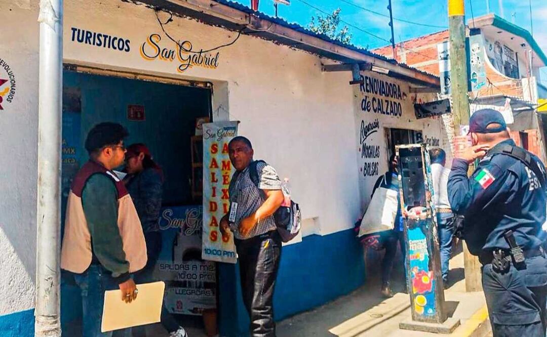 Clausuran en Oaxaca 9 terminales irregulares de autobuses que transportaban migrantes. Foto: Especial