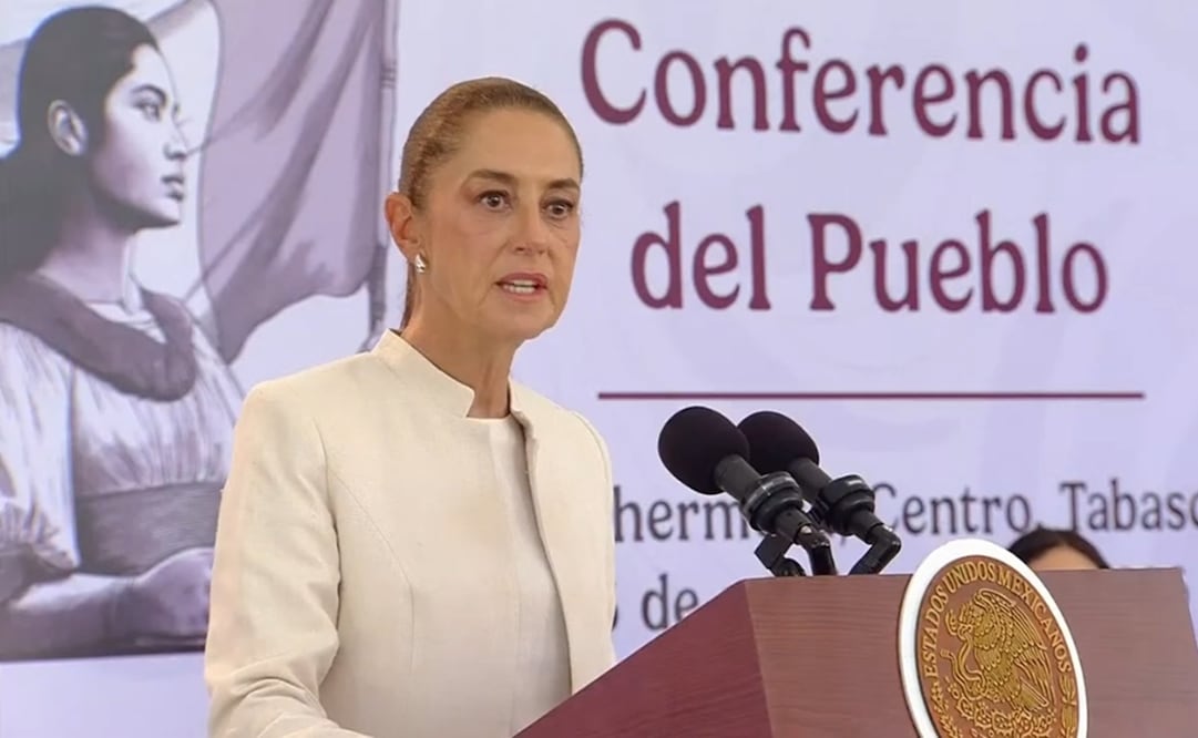 Claudia Sheinbaum habla del caso de la detención del alcalde de Juchitán. Foto: Captura de video
