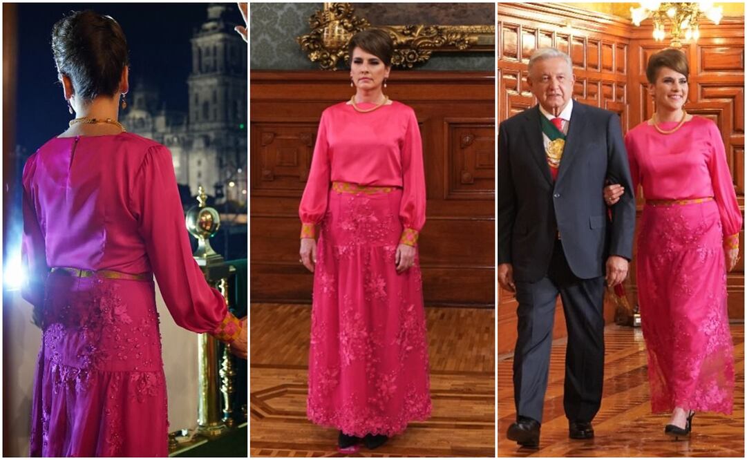 Diseñadora de Oaxaca, la creadora del vestido que Beatriz Gutiérrez Müller lució para el Grito de Independencia