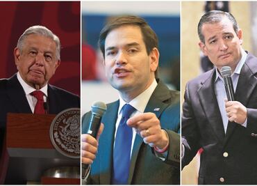 AMLO reta a Ted Cruz y Marco Rubio a presentar pruebas sobre nexos con narco; "no soy Calderón"