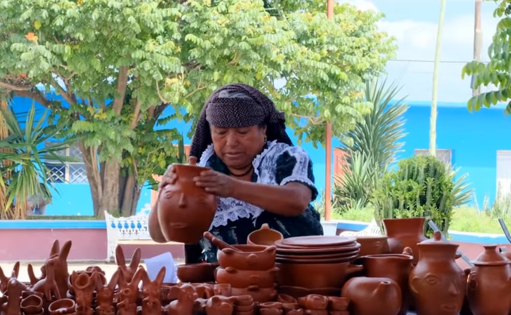 Feria del Barro Rojo en San Marcos Tlapazola. Foto: captura de video Gobierno de Oaxaca.