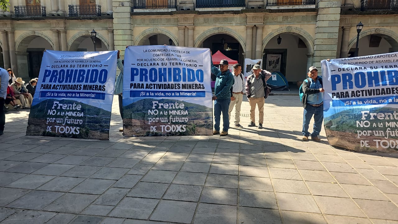 Exige Frente "No a la minería" cancelar proyectos extractivistas en Oaxaca