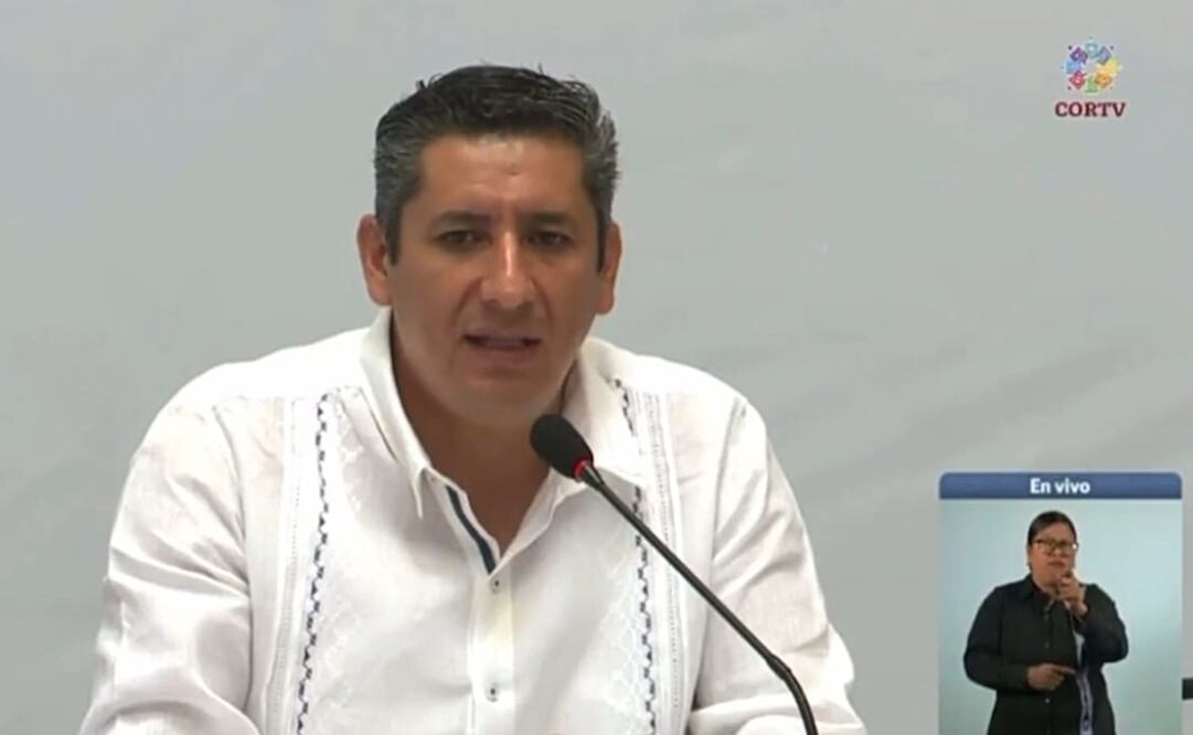 Bernardo Rodríguez Alamilla, fiscal de Oaxaca, informa resultados de la Operación Sable. Foto: Especial