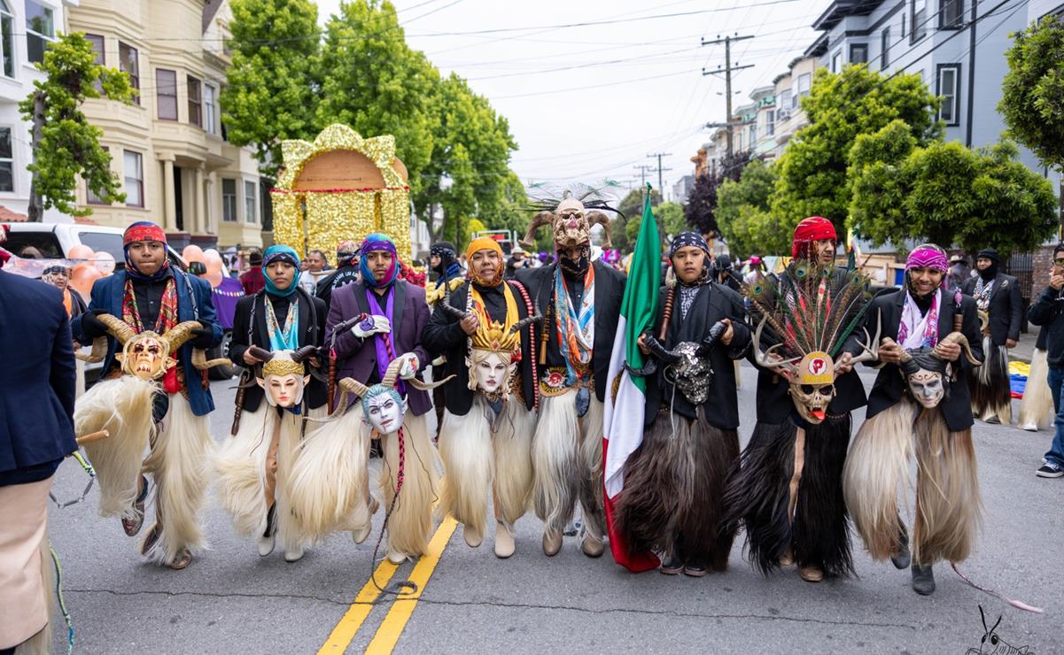 Diablos de Juxtlahuaca, Oaxaca, ganan primer lugar en Carnaval de San Francisco, EU. Fotos: FB Oaxaca y sus costumbres