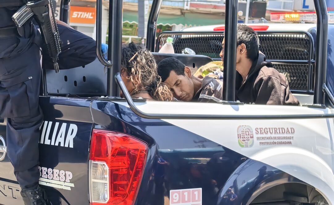 Detenidos en la Operación Pescador, en su mayoría personas en situación de calle o con adicciones. Foto: Edwin Hernández