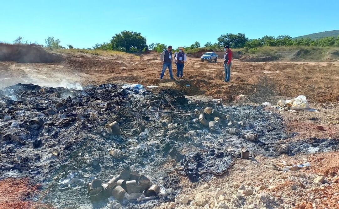 Procuraduría ambiental de Oaxaca inspecciona 3 tiraderos a cielo abierto en Monjas, tras denuncia de mal manejo de residuos. Fotos: Especiales