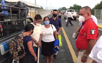 Salvan Grupos Beta de Ixtepec a joven migrante enfermo, y logran reunirlo con su familia en Guatemala