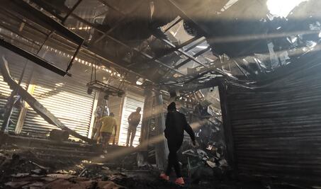 Solidaridad, un respiro para comerciantes de la Central de Abasto que se levantan de las cenizas