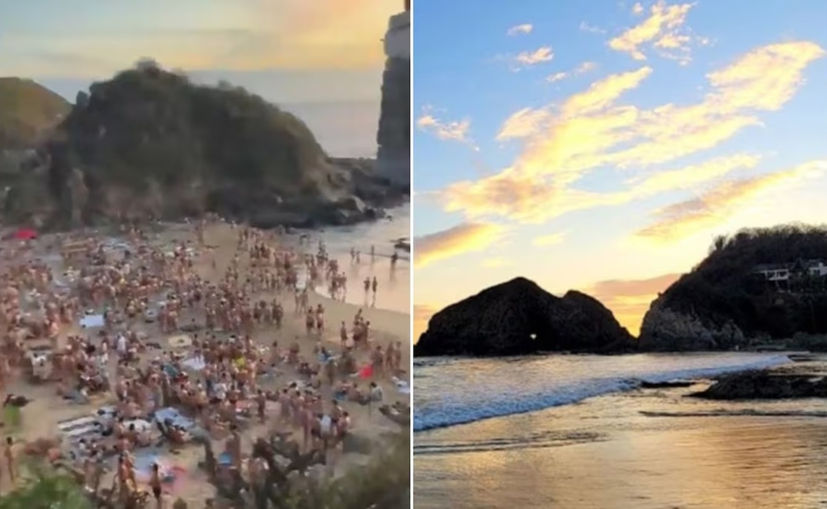 ¿Cómo es Zipolite?, la playa nudista de Oaxaca que se viralizó por reunir a miles de turistas para Año Nuevo 2025
