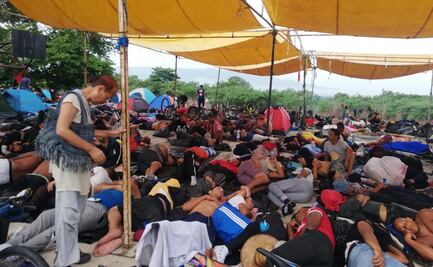 Llegan más de dos mil migrantes a Zanatepec, Oaxaca; reciben atención médica