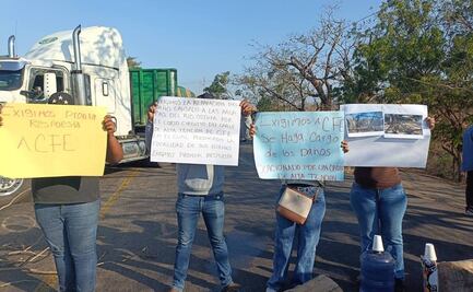Bloquean carretera Transístmica y Panamericana por apagones en la región del Istmo de Oaxaca