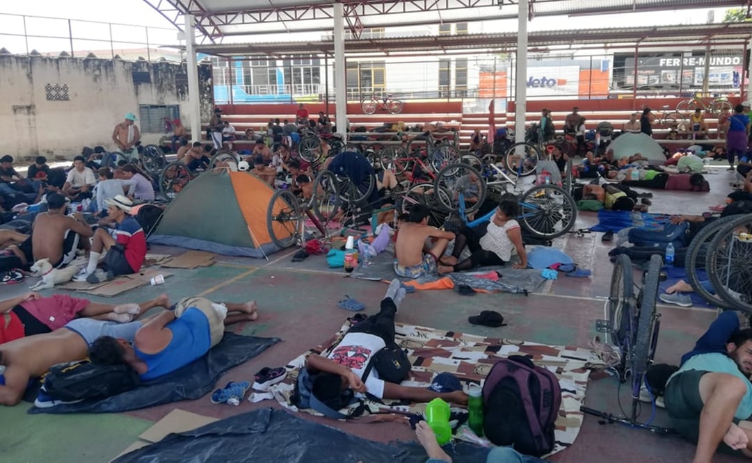 Arriba caravana de más de mil 400 migrantes a Oaxaca; suman 11 en lo que va del 2024. Foto: