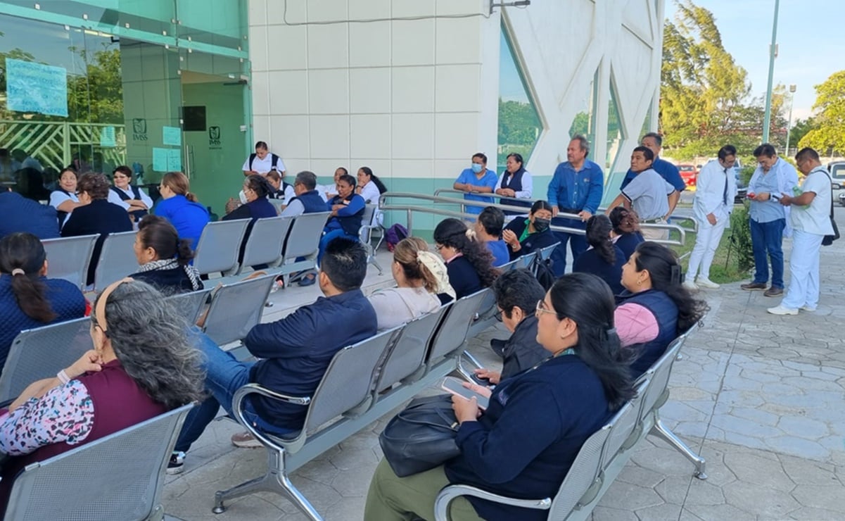Se van a paro 2 mil 500 trabajadores de salud en Oaxaca; acusan que IMSS–Bienestar adeuda bonos. Foto: Especial