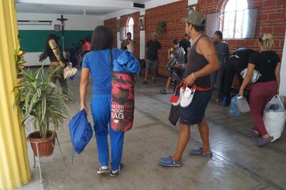 Instalan albergue provisional para personas migrantes por protestas de vecinos de la ciudad de Oaxaca