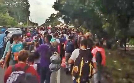 Nueva caravana con más de 2 mil 500 migrantes sale de Chiapas rumbo a territorio de Oaxaca