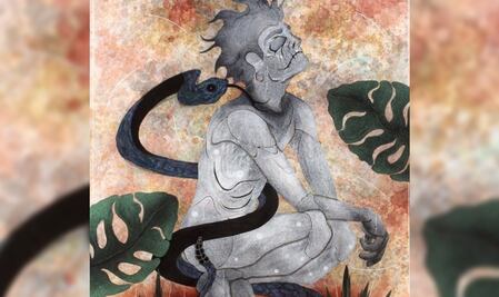 Desde el óleo o el barro, joven de la Sierra Sur consolida su arte con la tristeza de demonios