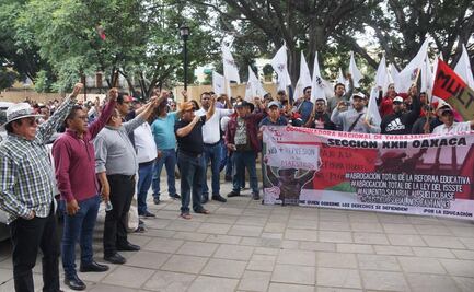 Protestan maestros de Oaxaca contra la llegada de Mario Delgado a la Secretaría de Educación
