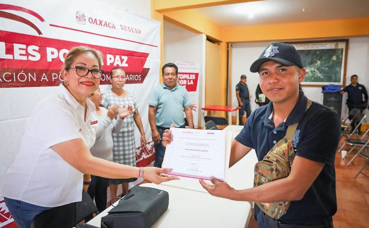 Para profesionalizar labor policial, 15 municipios de la Cañada de Oaxaca se suman a Topiles por la paz. Foto: Especiales