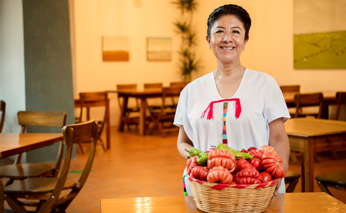 Ella es Celia Florián, reconocida cocinera tradicional de Oaxaca que lleva los sabores al límite