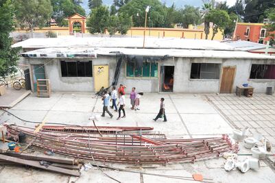 Abandonan reconstrucción prometida en 48 escuelas