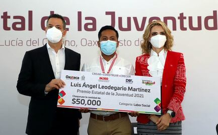 Reconocen trabajo de 11 jóvenes de Oaxaca con Premio Estatal de la Juventud 2021