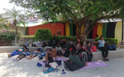 Llegan a Oaxaca alrededor de 300 personas migrantes del "Viacrucis Migrante'