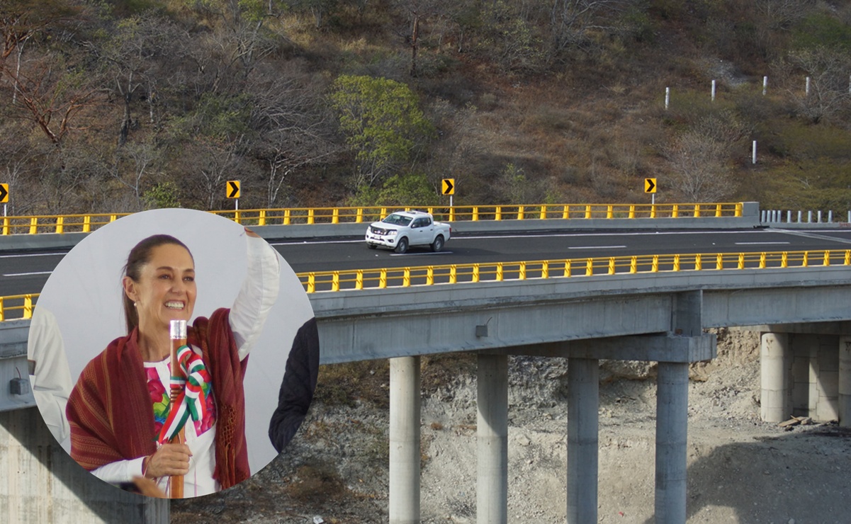 Sheinbaum inaugura carretera Mitla-Tehuantepec en Oaxaca; "economía mexicana está bien gracias a la 4T", asegura. Fotos: Edwin Hernández