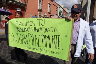 Acuerda sindicato de Salud no levantar paro hasta salida de Díaz Pimentel