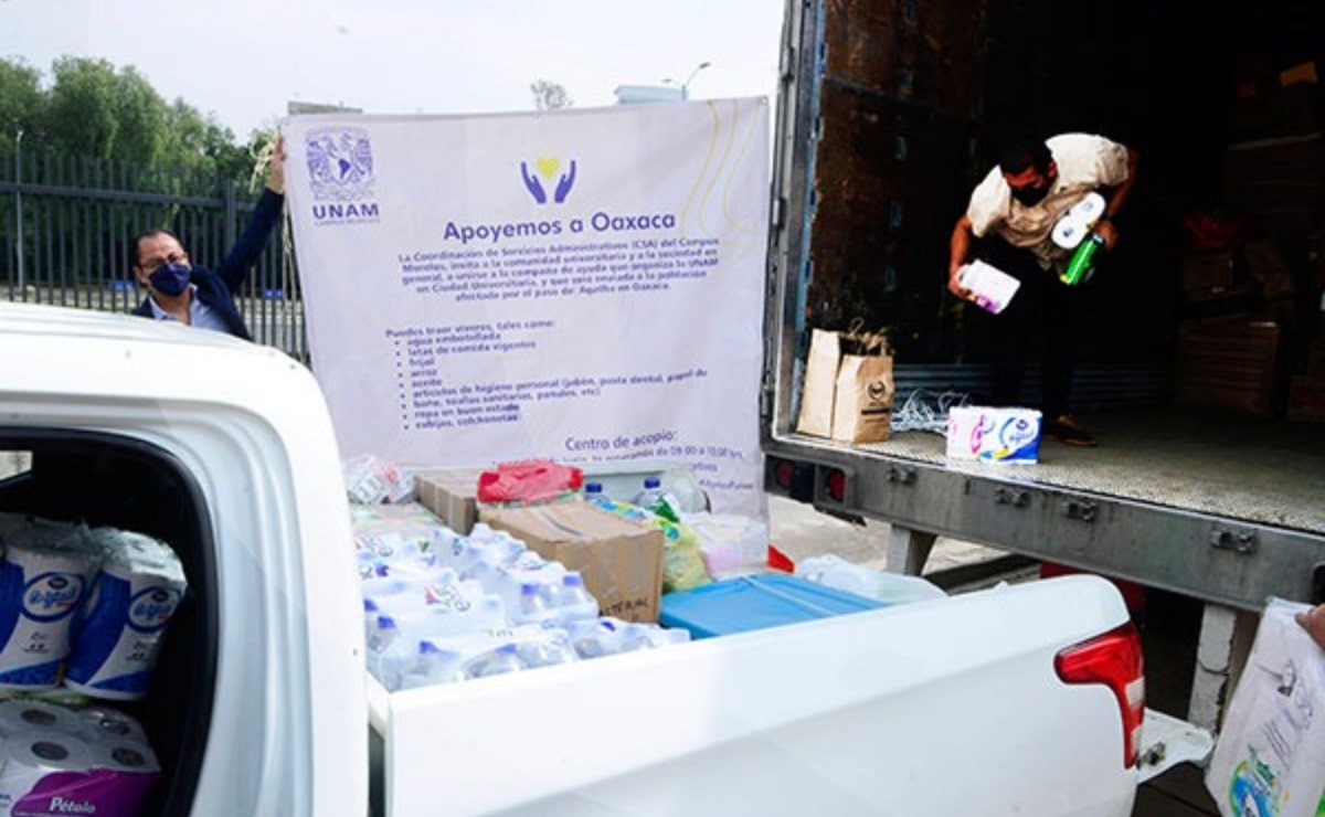 Llevará la UNAM más de 16 toneladas de ayuda a personas damnificadas por Agatha en Oaxaca