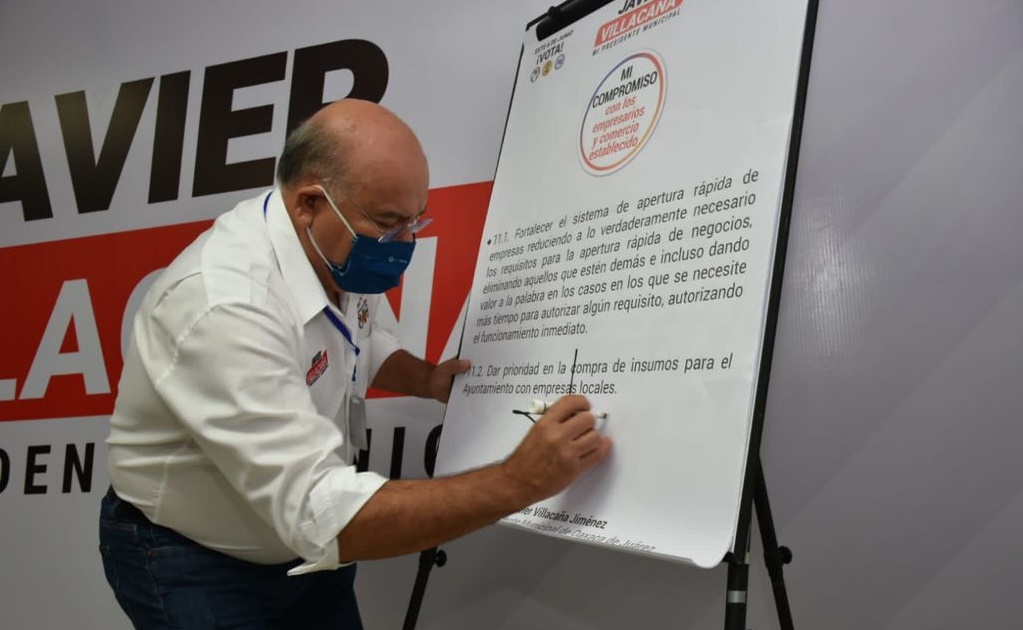 Villacaña promete condiciones de vida digna para adultos mayores y respaldo a empresarios